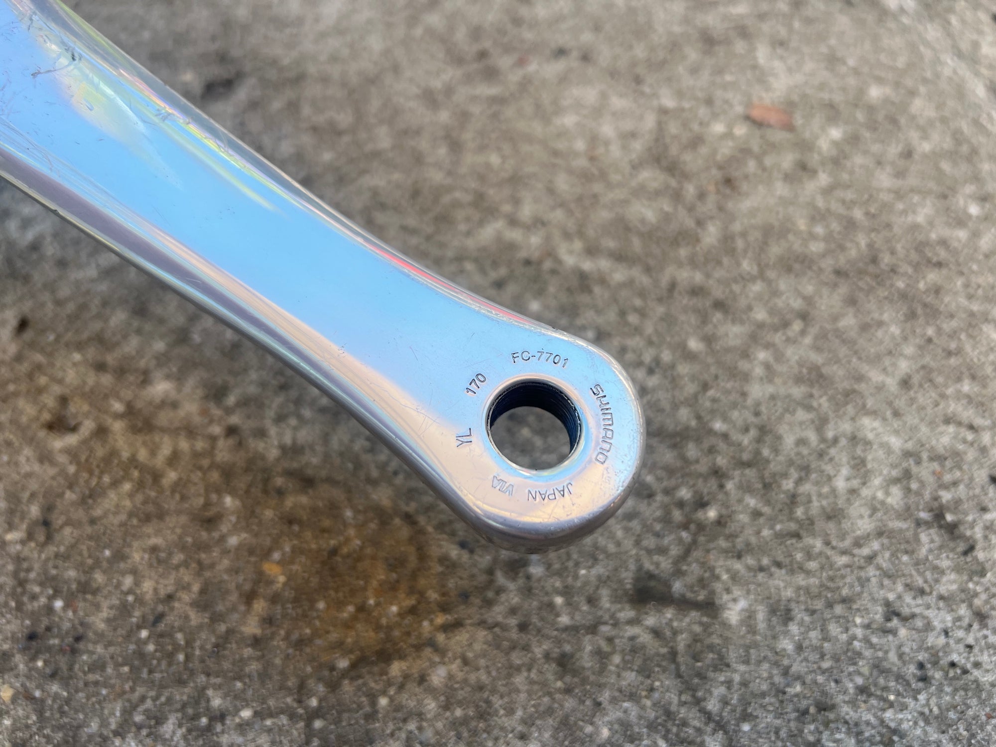 Shimano Dura Ace FC-7701 170mm 130 BCD Drive Side Right Octalink Crank Arm