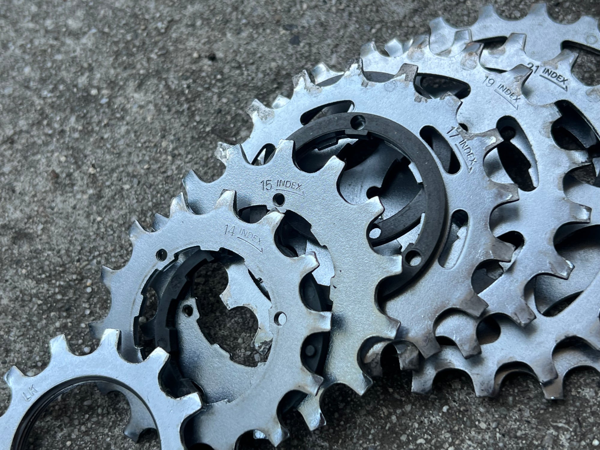 Shimano 7 Speed 13-24T Uniglide Cassette Vintage Road Touring Bike Silver