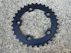 NOS QBP 94 BCD 32T 5 Bolt Black Chainring Engagement Ring Vintage MTB