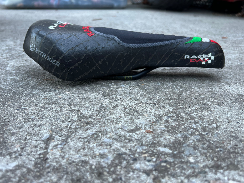 MINT Selle San Marco Bontrager Race Day Saddle Vintage MTB Road Italy Italian Red Green