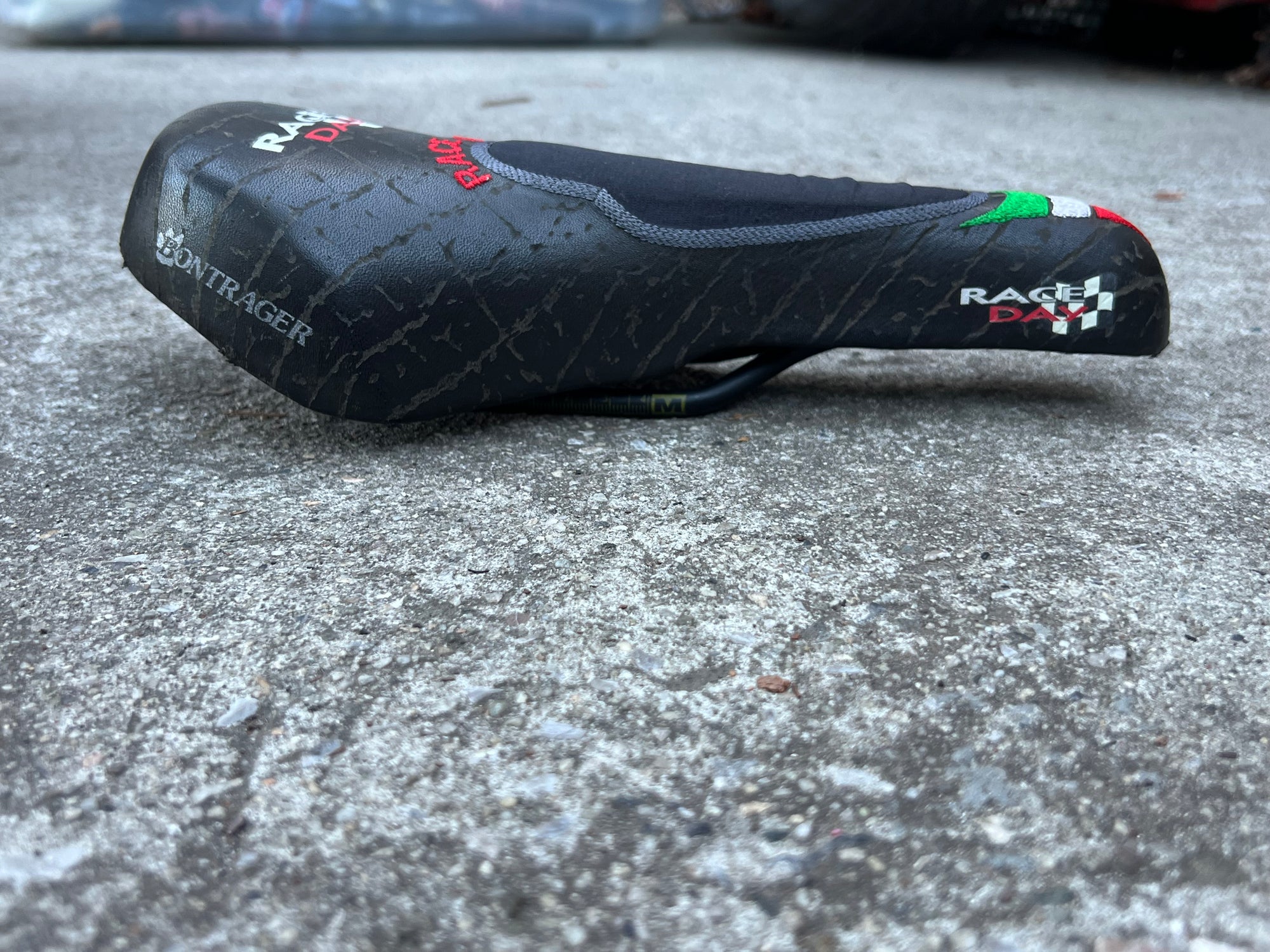 MINT Selle San Marco Bontrager Race Day Saddle Vintage MTB Road Italy Italian Red Green