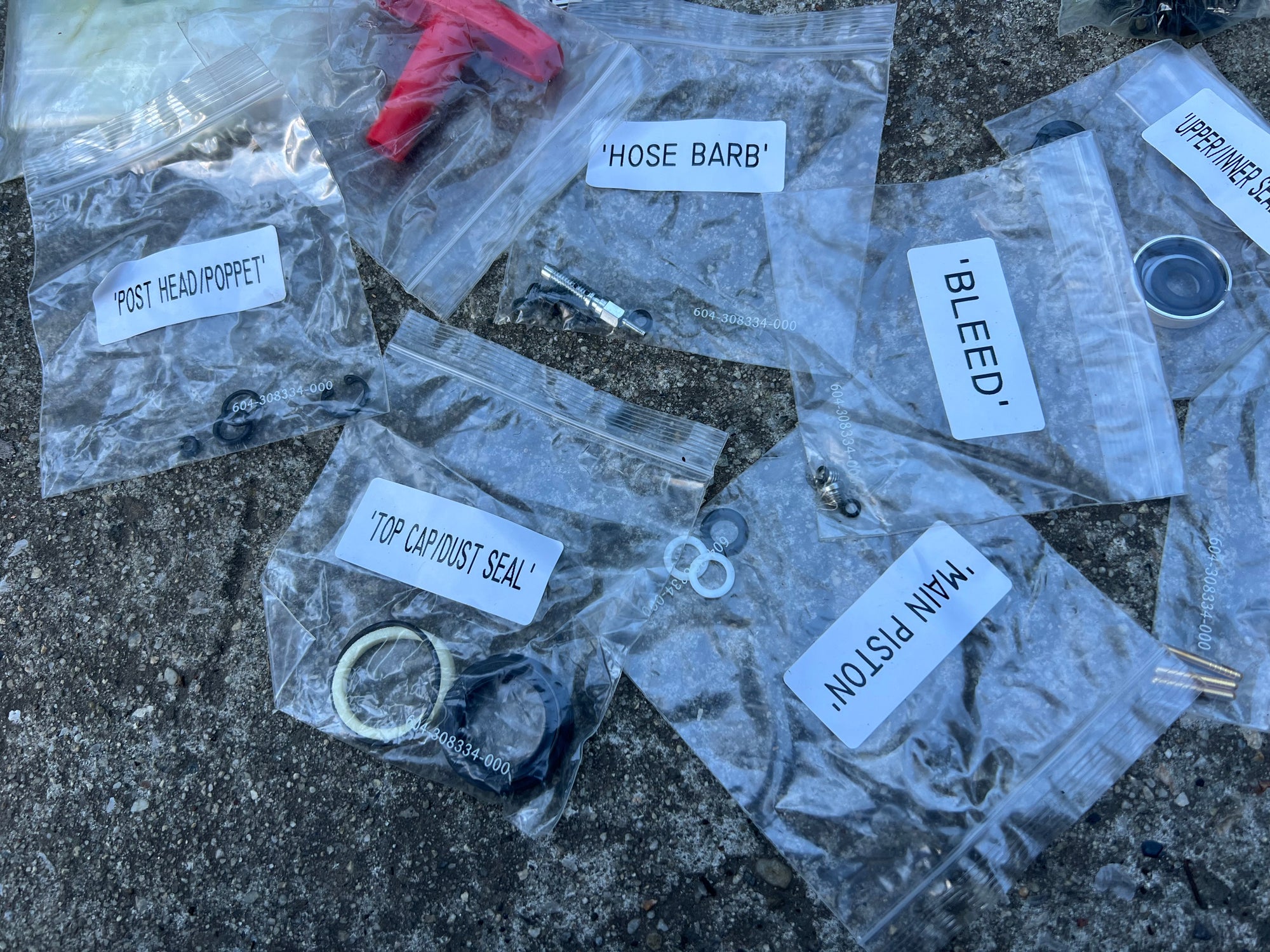 BIG RockShox Reverb Dropper Post Parts Lot Hydraulic Rebuild Service Kit