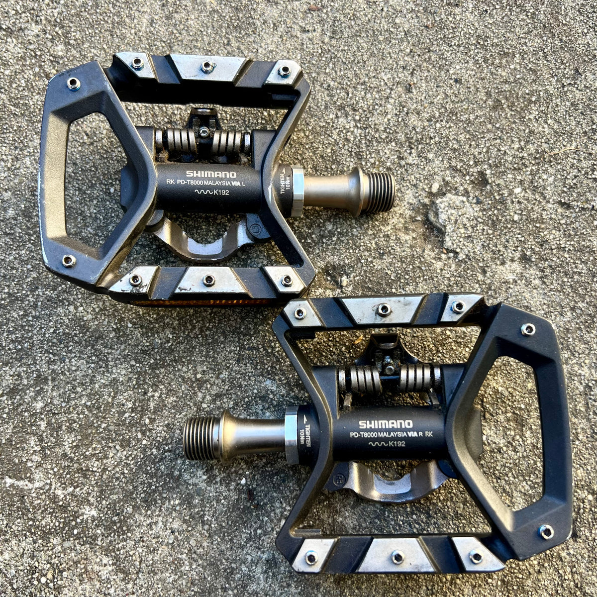 Shimano Deore XT PD-T8000 SPD Clipless Flat Platform Touring Gravel Pedals CX