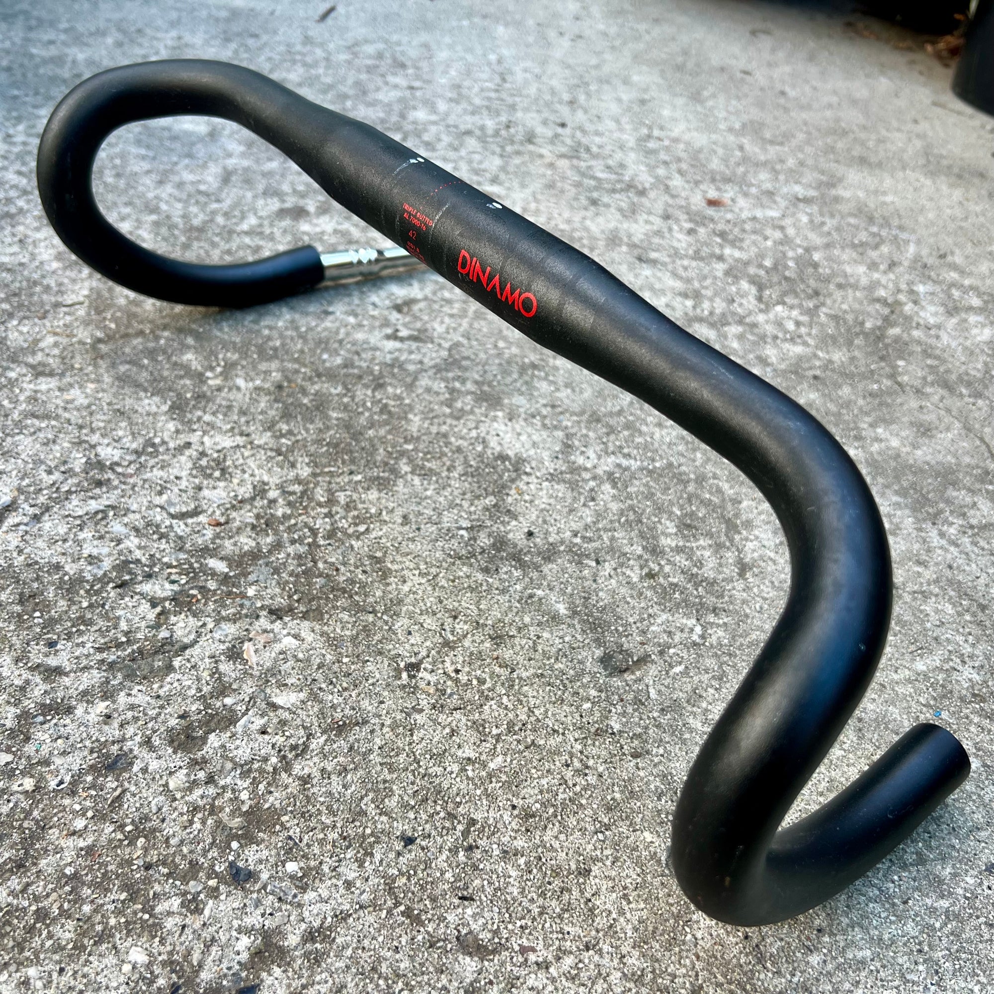 Cinelli Dinamo 31.8x420mm 42cm Aluminum Road Black Red Drop Bars