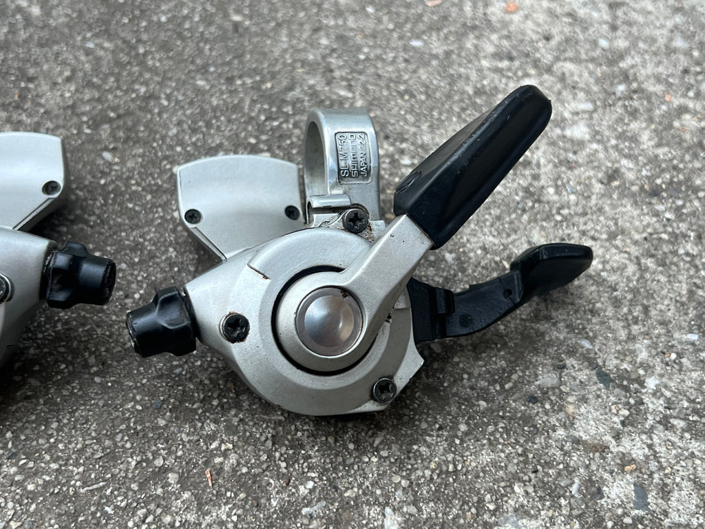 Shimano Deore XT SL-M750 3x9 Speed Shifters Trigger Shifter Set Vintage MTB Triple