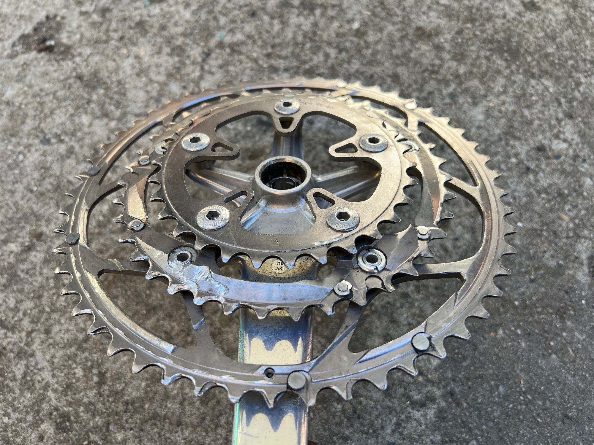 Shimano Dura Ace 7703 Triple Crankset 172.5mm 53-39-30 Octalink V1 Road Bike