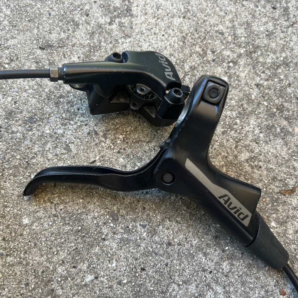 NO PADS Avid Front Hydraulic Disc Brake Black MTB Mountain Bike 2 Piston