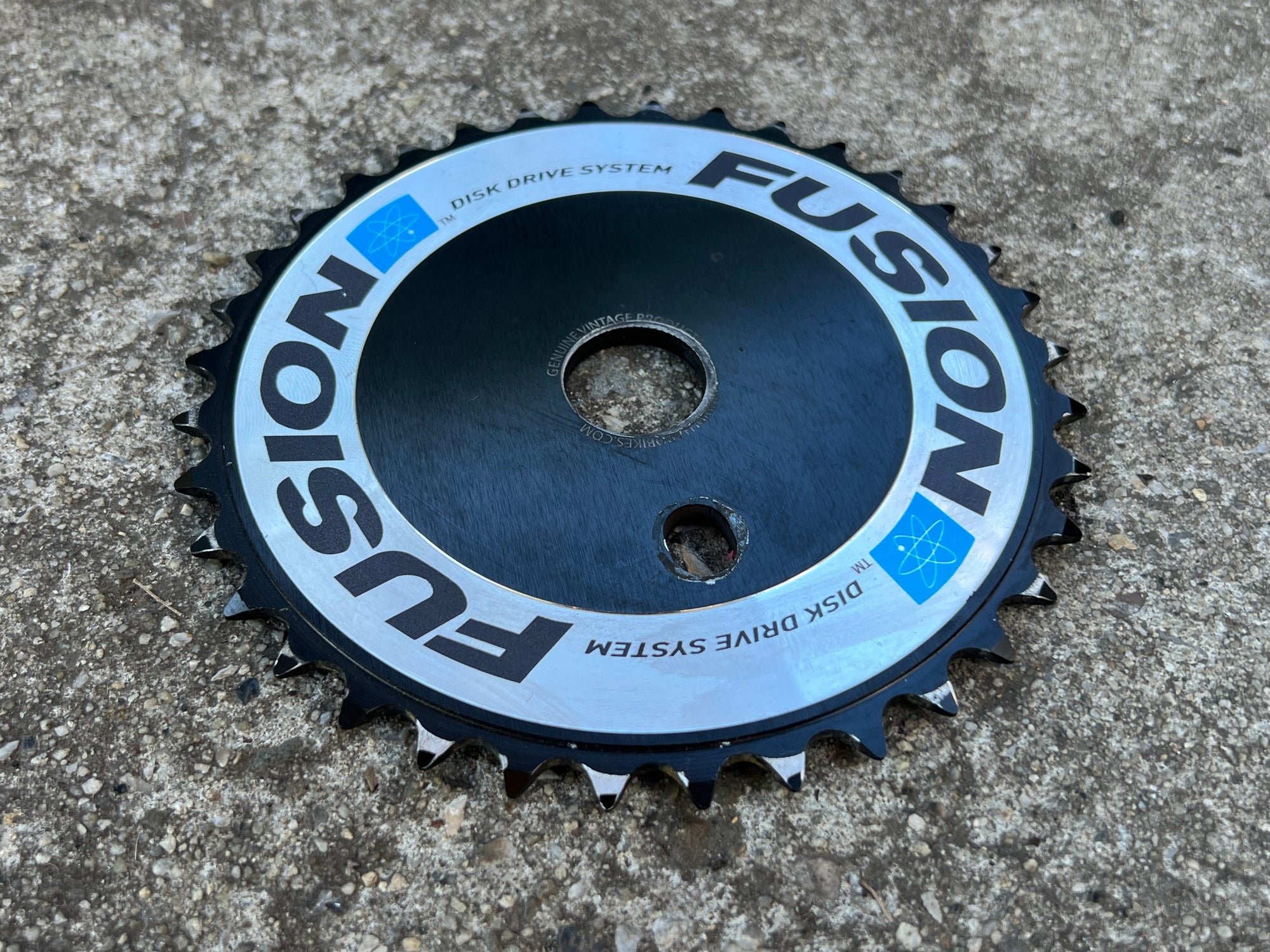 Haro Fusion Disk Drive System 36T BMX Chainring Sprocket Black Silver