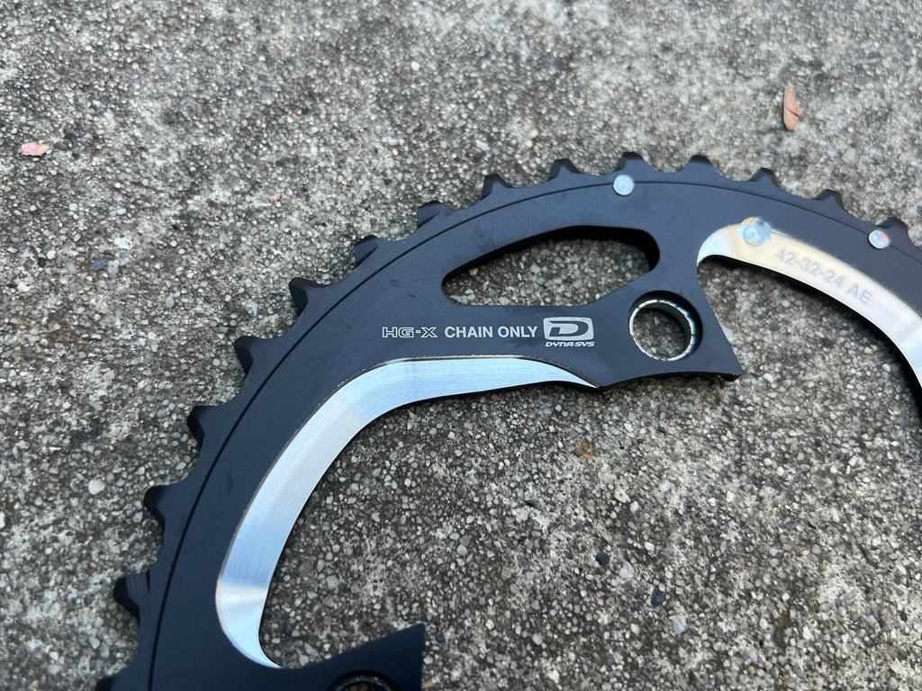 NEW Shimano 42T 104 BCD 4 Bolt HGX DYNA SYS Triple Big Outer Deore XT 10 Speed Chainring