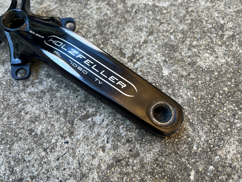 Truvativ Holzfeller ISIS 170mm 104/64 BCD Downhill MTB Double Triple Black Crankset