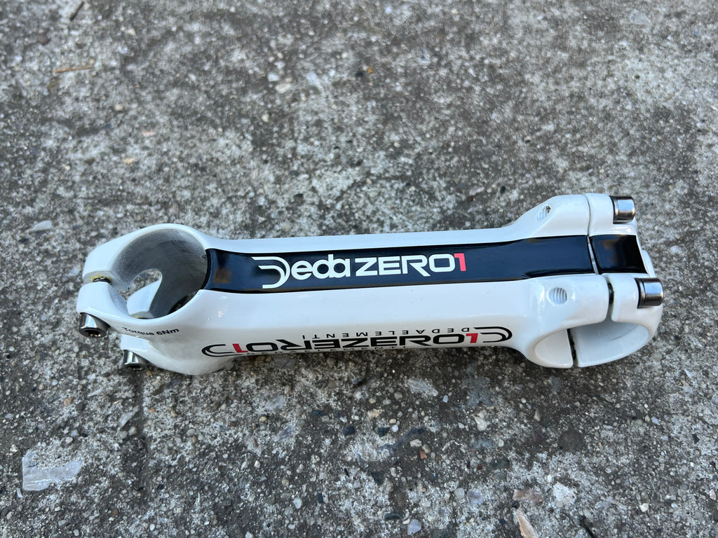 MINT Deda Zero 1 31.8x120mm 1 1/8” Threadless White Stem 5 Deg Road Bike