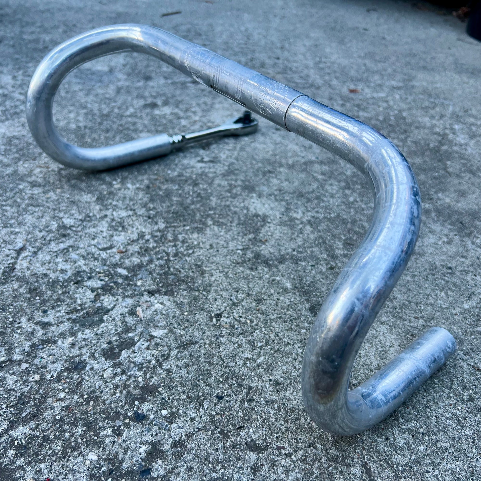 Nitto Universiade B105 25.4x370mm 37cm Silver Drop Bars Vintage Road Bike