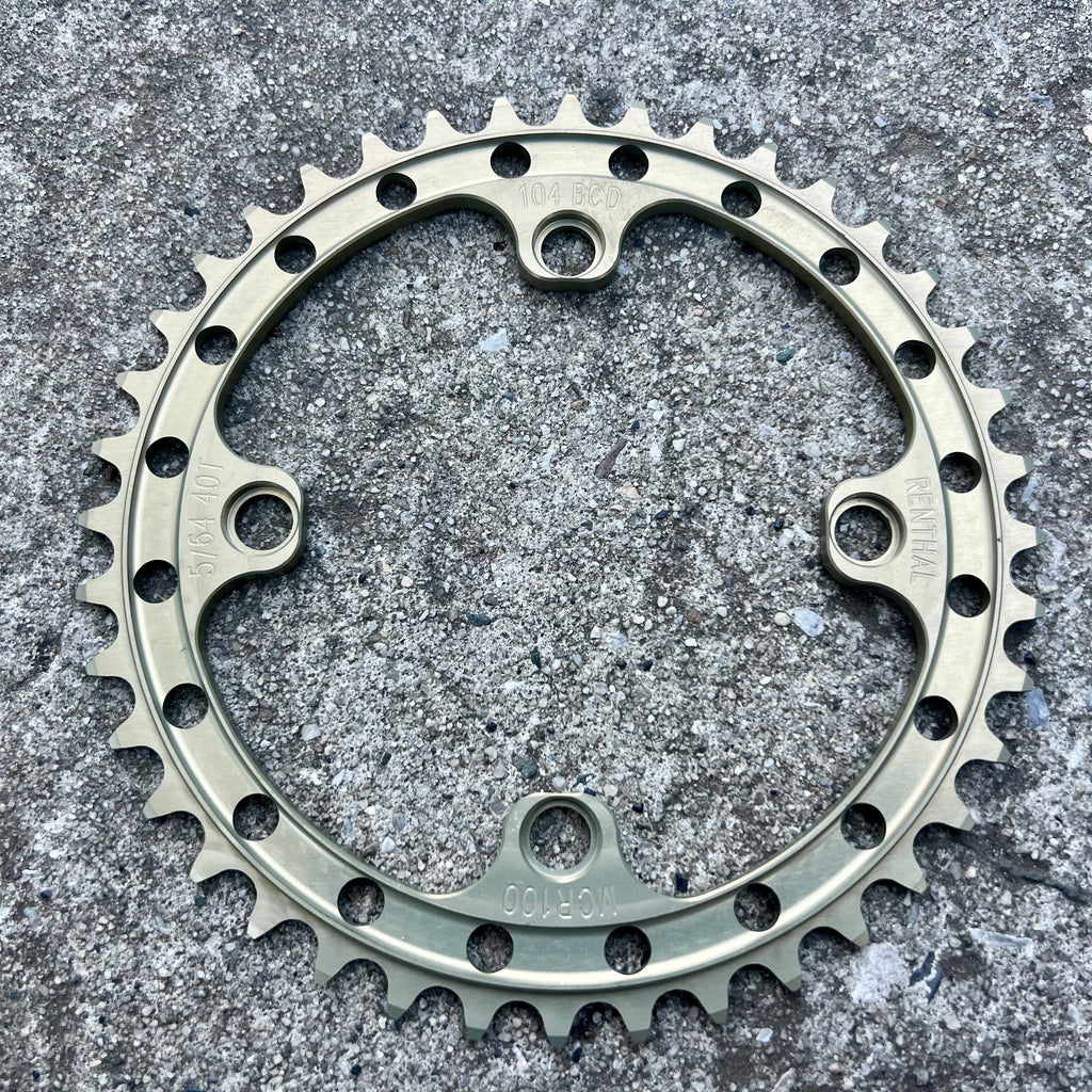 NOS Renthal MCR100 104 BCD 40T Gold Bronze 4 Bolt Downhill Chainring