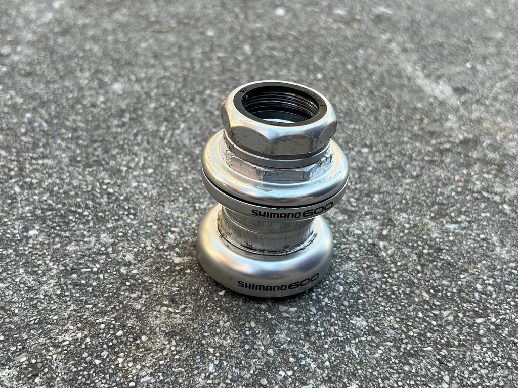 Shimano 600 HP-6500 1” 1in Threaded Headset Vintage Road Bike Silver 26.4mm