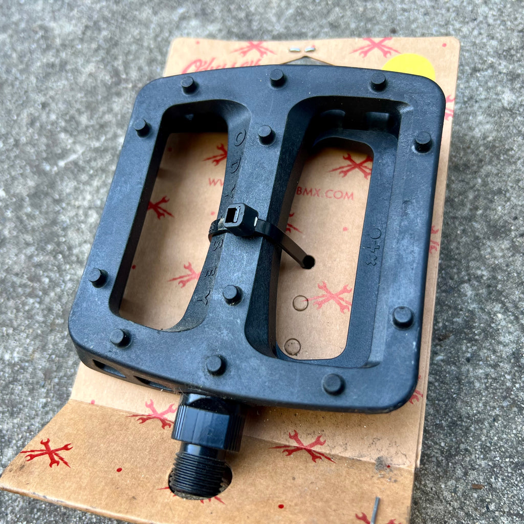 NEW Odyssey Black Composite Flat Pedals Mountain Bike BMX MTB 9/16”