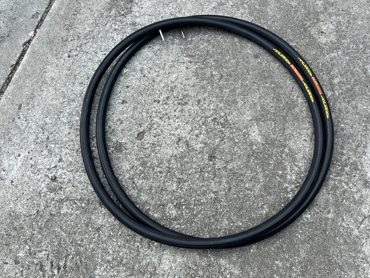 NOS TUFO S33 Pro 700x21c Tubular Tires Set Pair Black Road