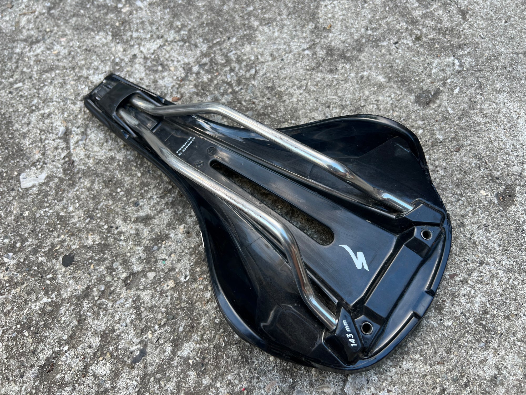 Specialized Phenom Titanium White Saddle 143mm Wide Road Gravel Body Geometry