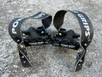 MINT Power Grips Toe Strap Platform Pedals MTB Mountain Bike Black