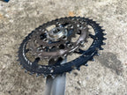 Shimano Deore LX FC-M570 5 Bolt 175mm Crankset Vintage MTB 9 Speed Triple 22/32/44