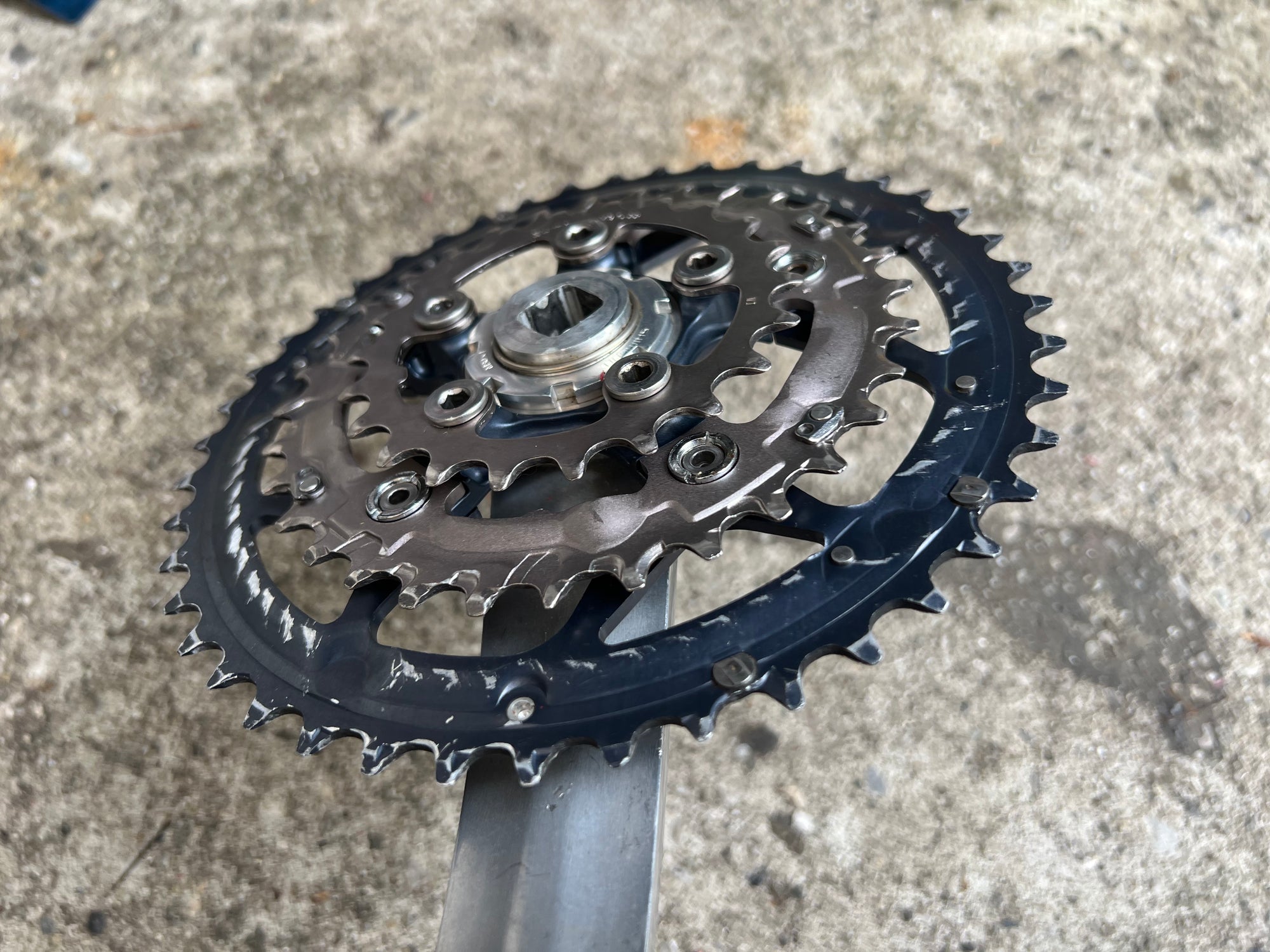 Shimano Deore LX FC-M570 5 Bolt 175mm Crankset Vintage MTB 9 Speed Triple 22/32/44