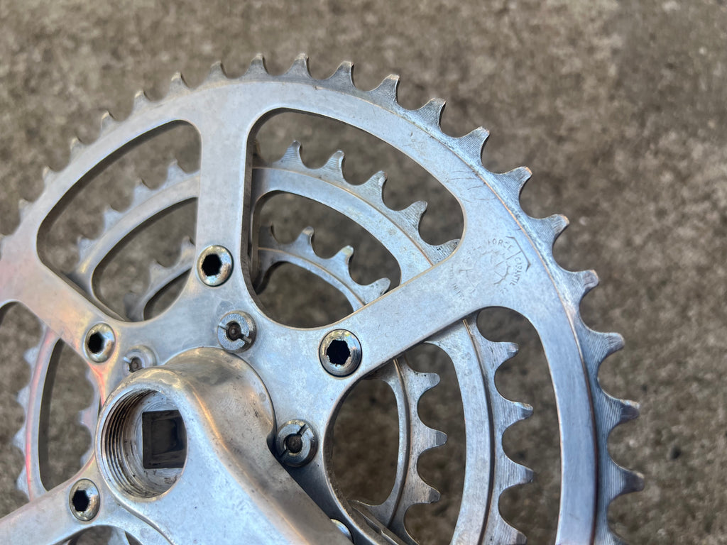 TA Specialites Triple 170mm 26-36-46 Touring Vintage Black Logo Crankset