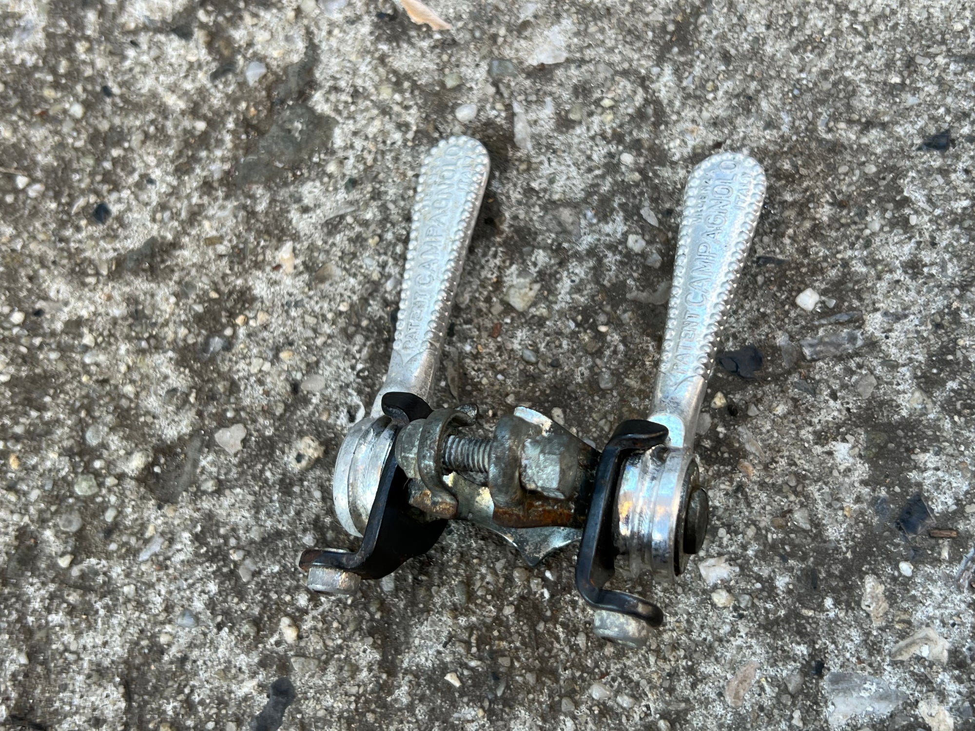 Campagnolo Nuovo Record Friction Shifters Vintage Road Bike Clamp On