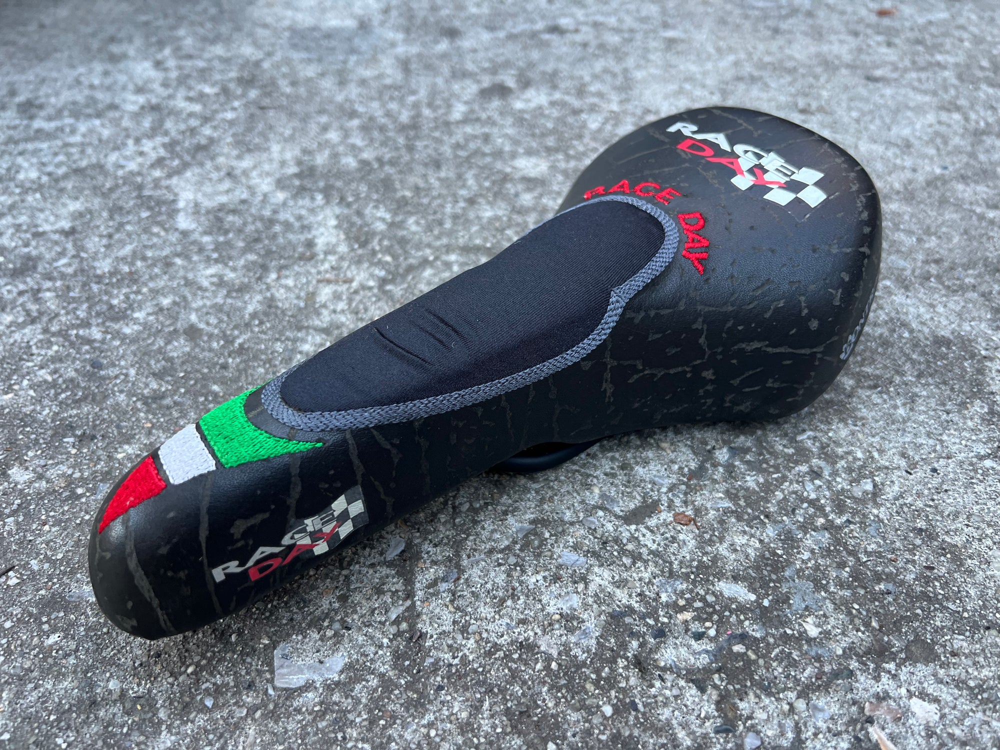 MINT Selle San Marco Bontrager Race Day Saddle Vintage MTB Road Italy Italian Red Green