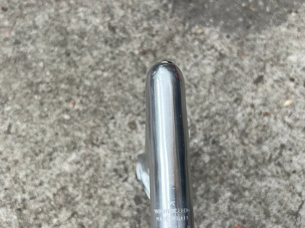 Cinelli 1A 26.4x130mm 1” Road Silver Drop Vintage Road Quill Stem