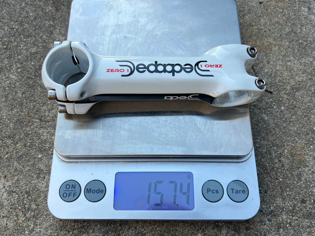 NOS Deda Zero 120x31.8mm 1 1/8” Stem Road Bike White 5 Deg 157g