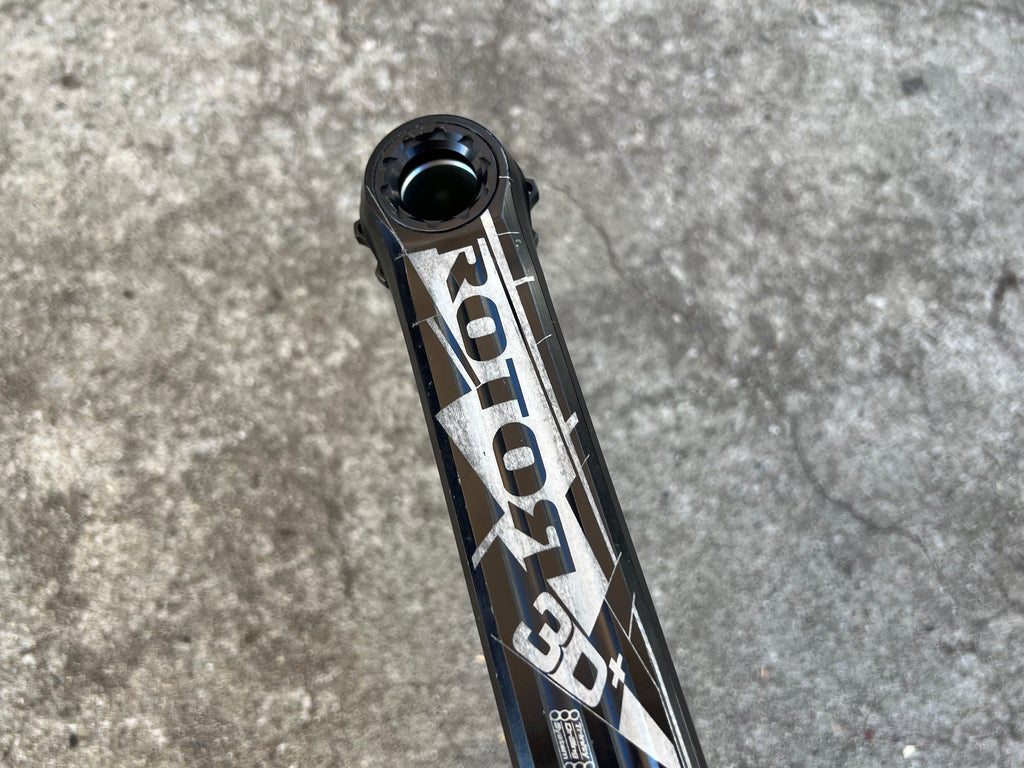Rotor 3D+ Double Crankset 36/52T BB30 175mm Black Road Bike