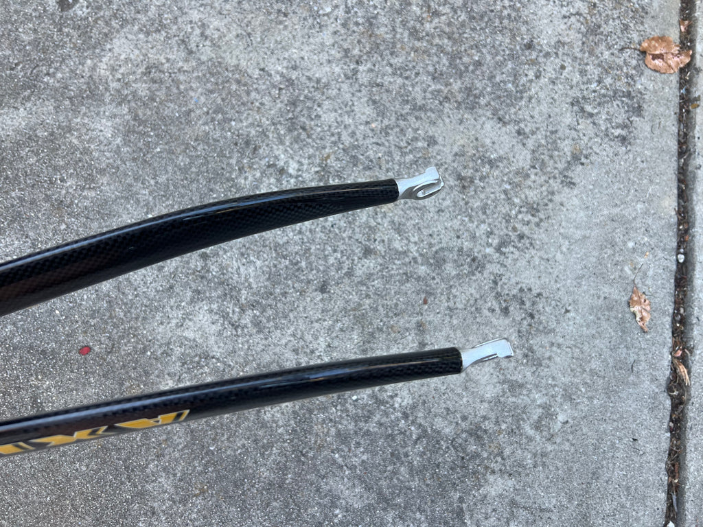 NOS Forte Axis 700c Carbon Fork 1” Steerer 12” Long Black Gold Road Bike