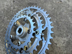 Sugino XD2 165mm Square Taper 26-36-46T Triple Touring Silver Crankset